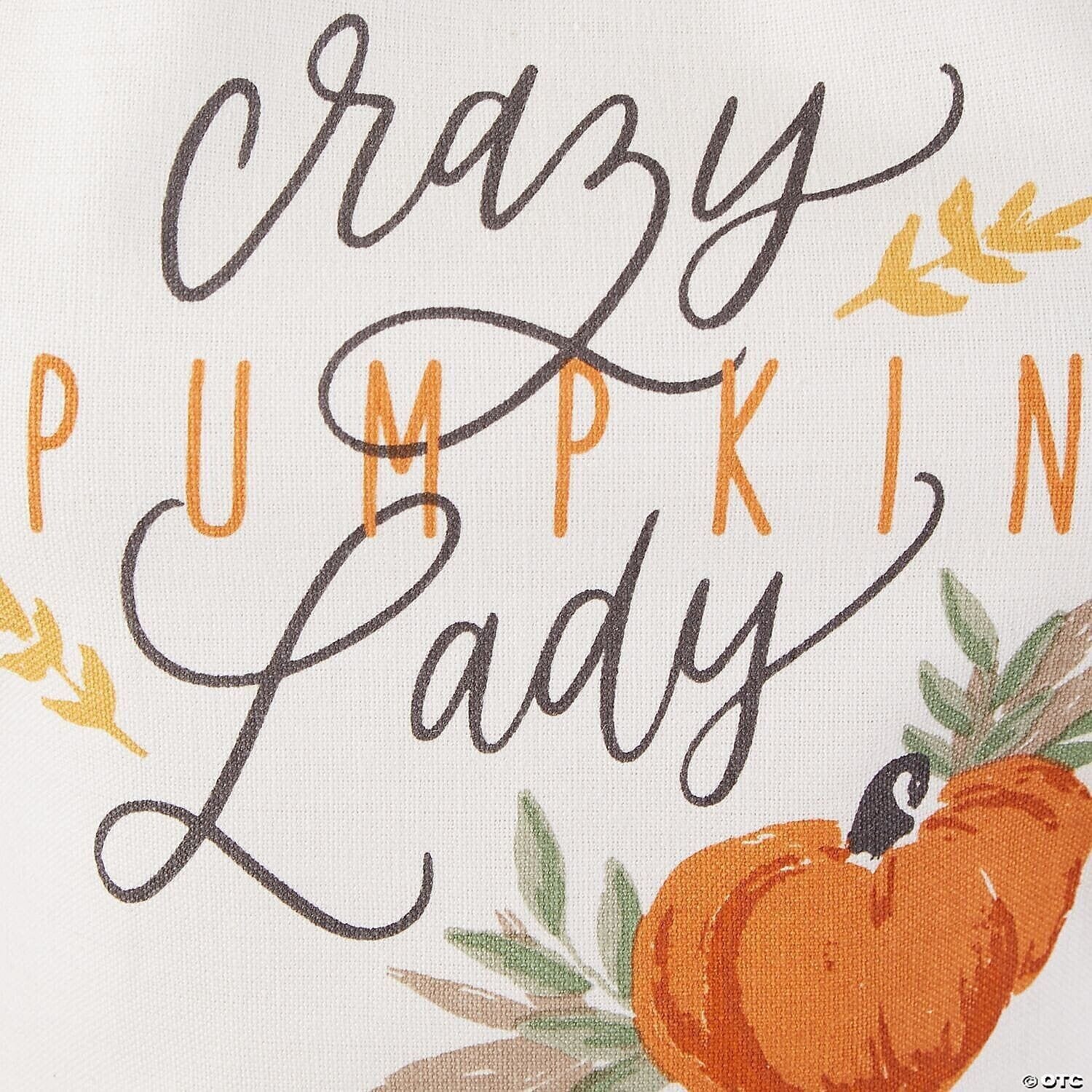 Magnolia Lane Home & Garden:Kitchen, Dining & Bar:Linens & Textiles:Aprons Crazy Lady Fall Pumpkin Printed Kitchen Tie Bib Apron W/ Pockets 21.5" x 30" New