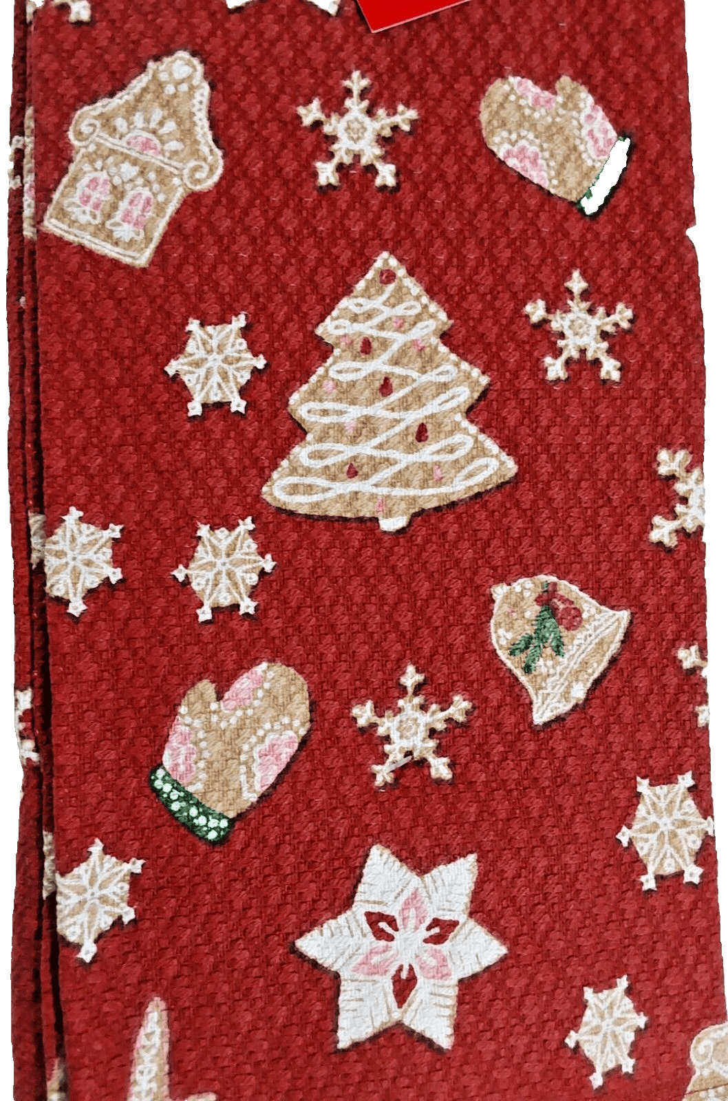 Martha Stewart Home & Garden:Kitchen, Dining & Bar:Linens & Textiles:Towels & Dishcloths 2-PK New Martha Stewart Everyday Reversible Terry Kitchen Towels Red Xmas Cookie