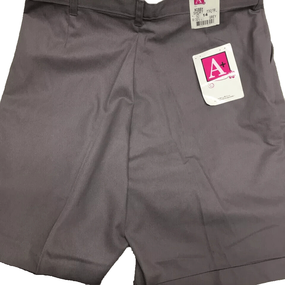 Missy Clothing, Shoes & Accessories:Women:Women's Clothing:Shorts A+ Missy Bermuda Shorts Size 14 Grey, School Apparel Inc. ~ NWT