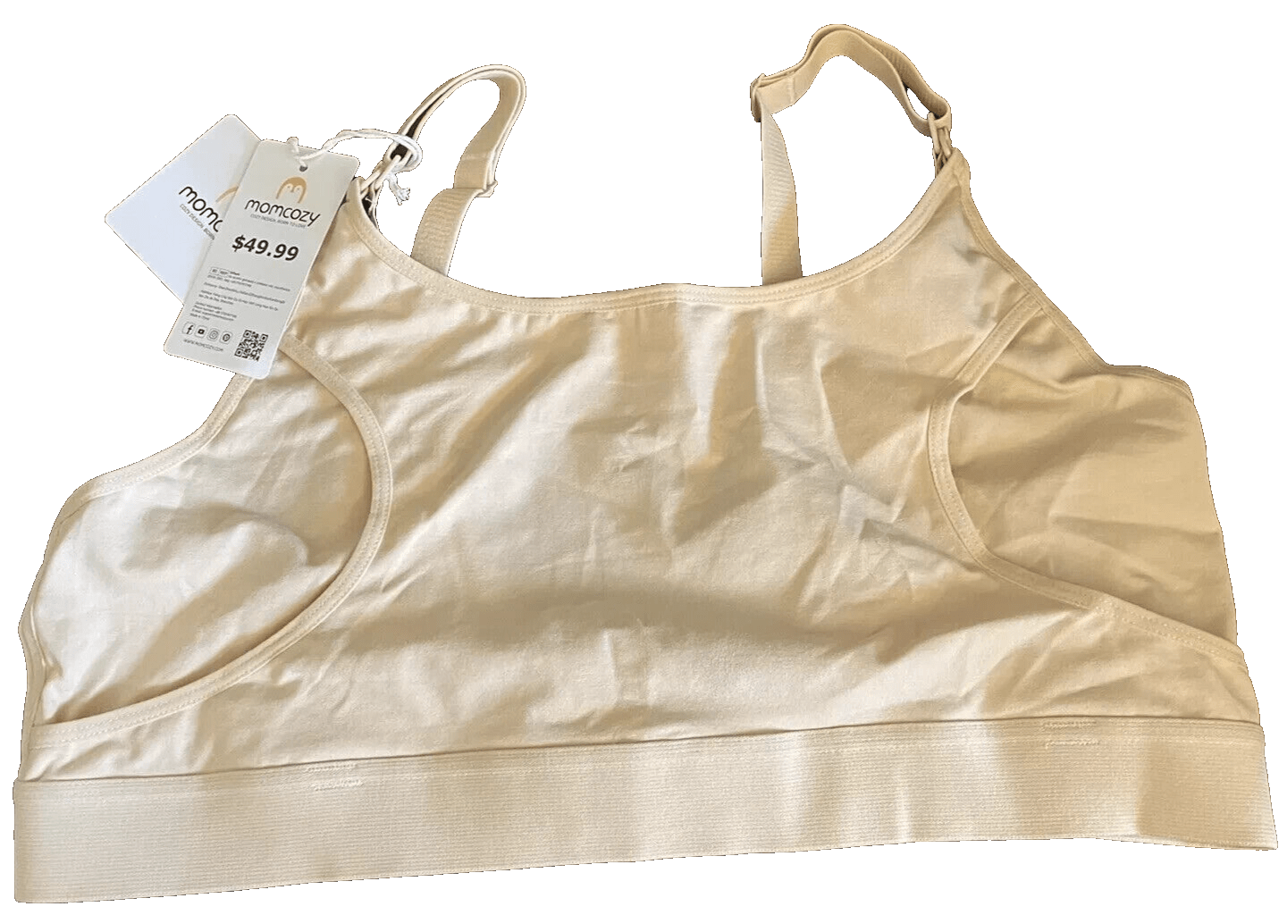 Momcozy Clothing, Shoes & Accessories:Women:Women's Clothing:Intimates & Sleep:Bras & Bra Sets Momcozy Size XXL Hands Free Adjustable Nursing/Pumping Bra No-Wire ~ Beige ~ NWT