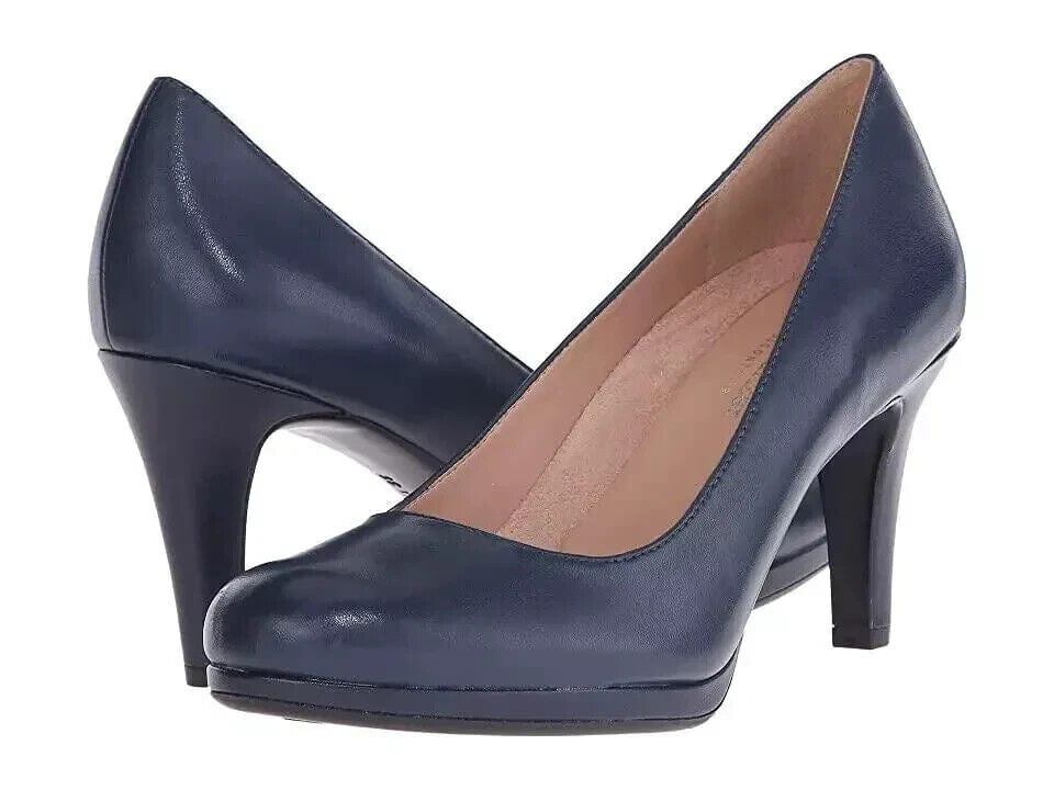 Naturalizer Clothing, Shoes & Accessories:Women:Women's Shoes:Heels Naturalizer Heels Womens Size 9 M Navy Leather Michelle Pump Classic Comfort NEW