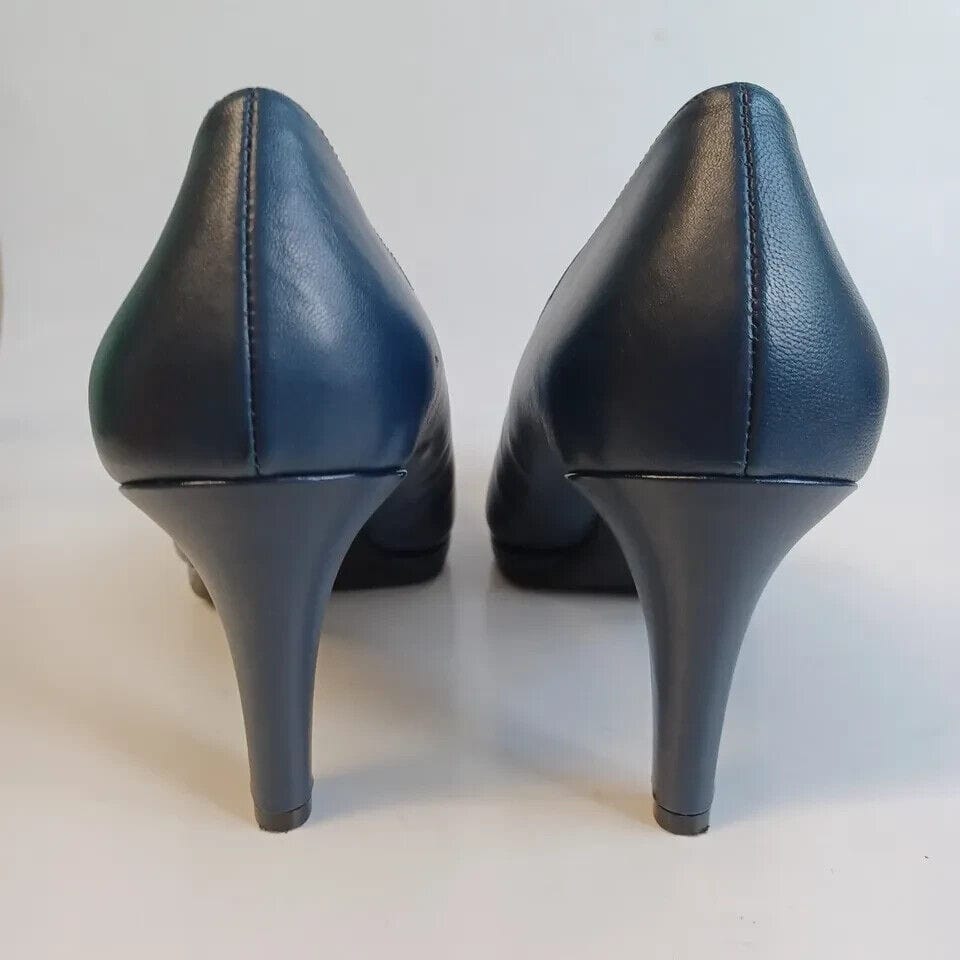 Naturalizer Clothing, Shoes & Accessories:Women:Women's Shoes:Heels Naturalizer Heels Womens Size 9 M Navy Leather Michelle Pump Classic Comfort NEW