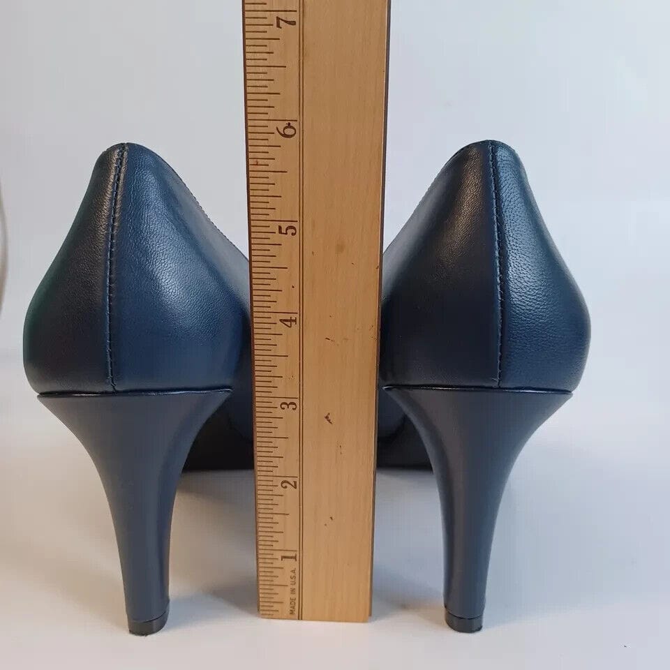 Naturalizer Clothing, Shoes & Accessories:Women:Women's Shoes:Heels Naturalizer Heels Womens Size 9 M Navy Leather Michelle Pump Classic Comfort NEW