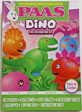 Paas Home & Garden:Holiday & Seasonal Décor:Table Décor PAAS 2 Packs DINO Easter Egg Decorating Kits ~ 86 Stickers Each~ Easy to Create