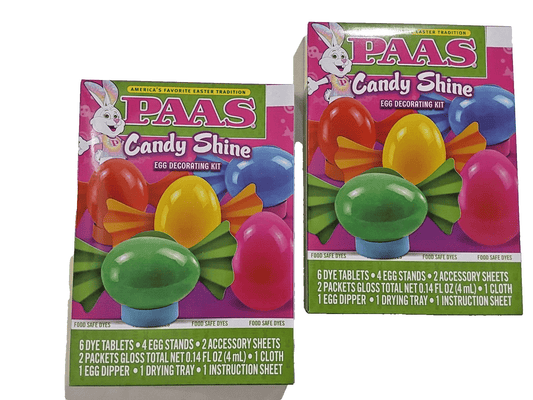 paas Home & Garden:Holiday & Seasonal Décor:Table Décor PAAS Candy Shine Easter Egg Decorating Kits ~ Lot of 2 Kits ~ New