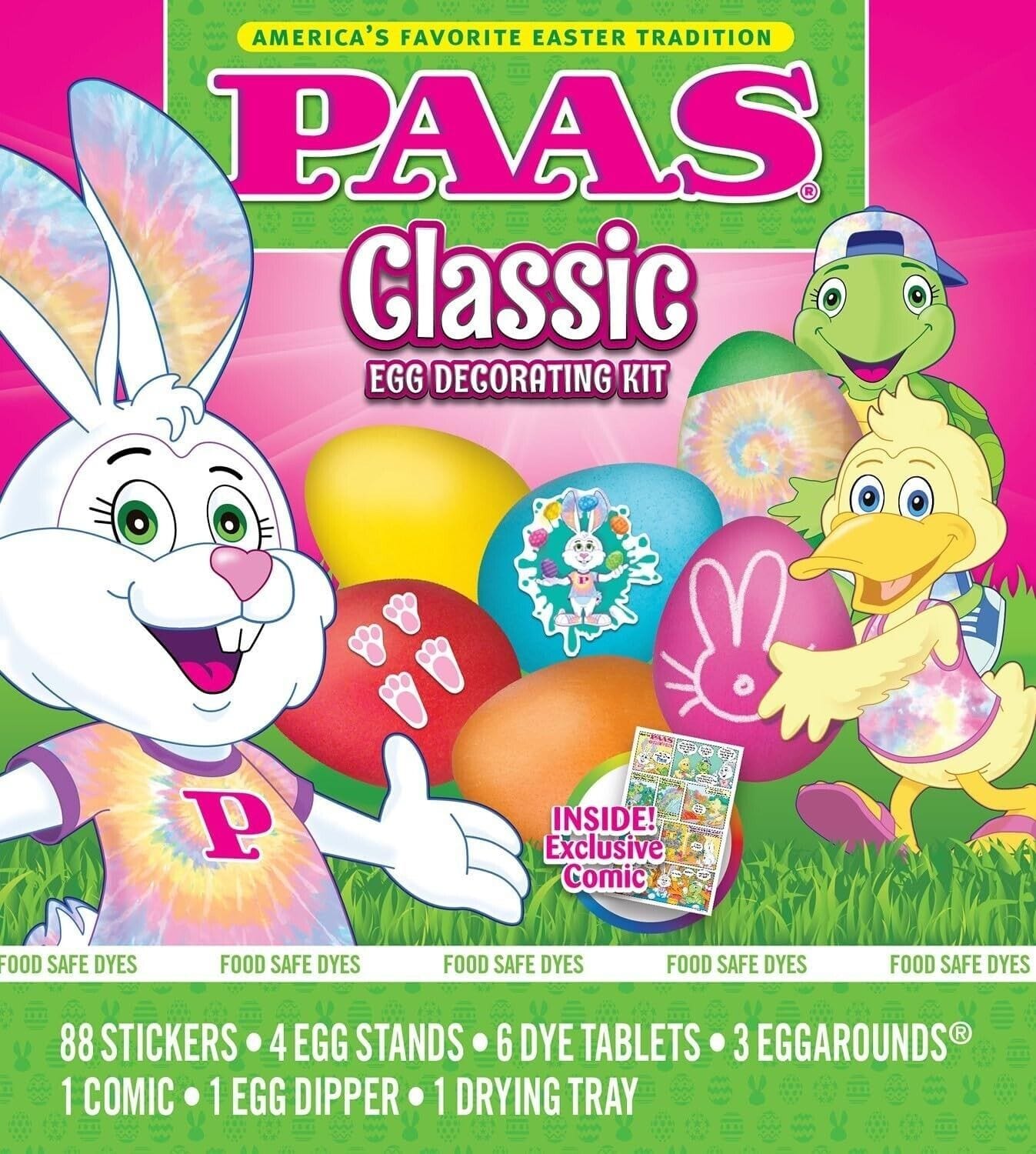 PAAS Toys & Hobbies:Radio Control & Control Line:RC Model Vehicle Parts & Accs:RC Building Materials PAAS Classic Set of 3 Boxes Easter Egg Coloring Kits ~ 88 Stickers Each ~ New