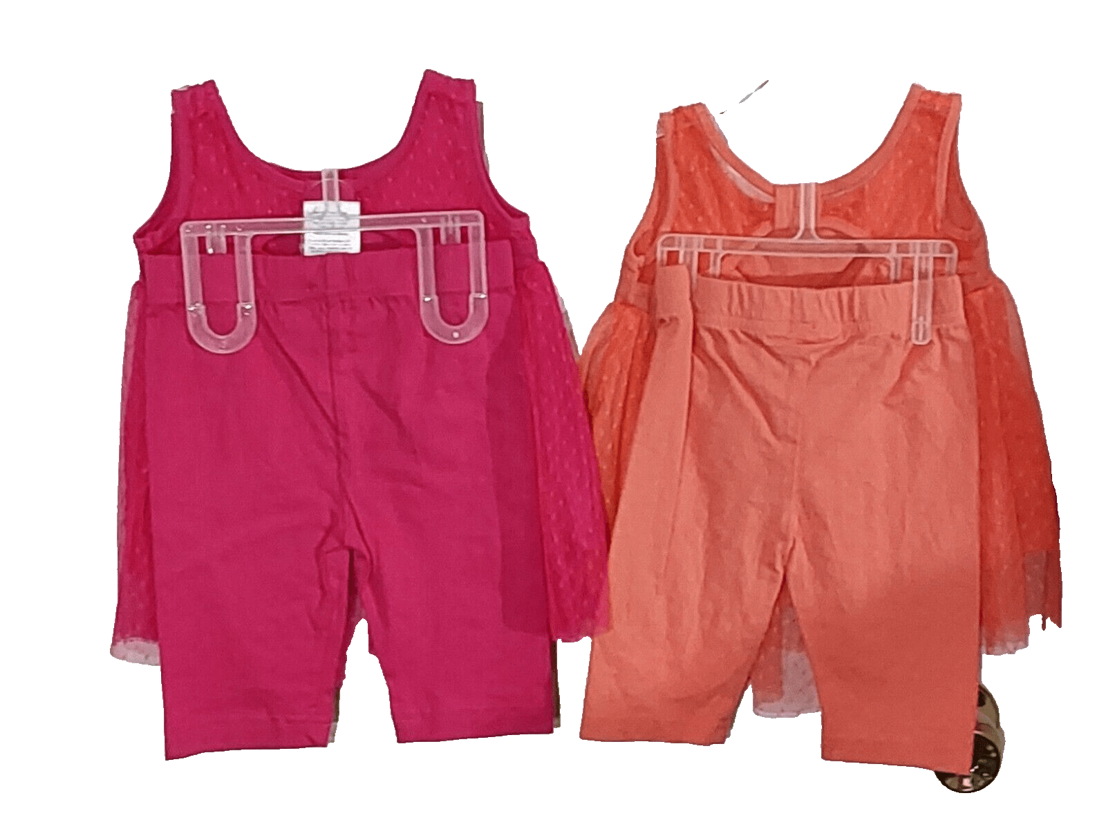 Park Bench Kids Clothing, Shoes & Accessories:Baby:Baby & Toddler Clothing:Outfits & Sets 2 Sets Park Bench Kids Girl Pink & Orange 2-Piece Tank & Leggings Outfits ~ 12 M