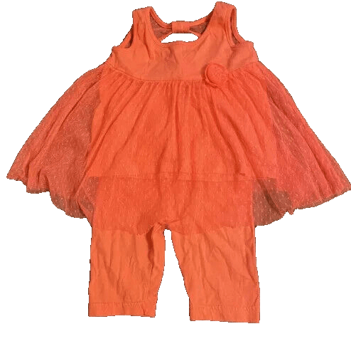 Park Bench Kids Clothing, Shoes & Accessories:Baby:Baby & Toddler Clothing:Outfits & Sets 2 Sets Park Bench Kids Girl Pink & Orange 2-Piece Tank & Leggings Outfits ~ 12 M