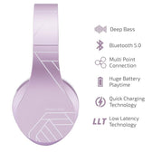 PowerLocus Consumer Electronics:Portable Audio & Headphones:Headphones PowerLocus P2 Bluetooth Headphones Over Ear, Wireless w/Microphone, Foldable New