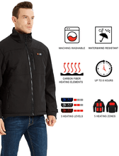 PTAHDUS Clothing, Shoes & Accessories:Men:Men's Clothing:Coats, Jackets & Vests PTAHDUS Men’s Heated Jacket with Battery Pack 7.4V, Hand Warmer Pocket ~ Small