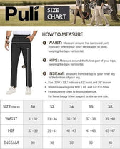 PULI Clothing, Shoes & Accessories:Men:Men's Clothing:Activewear:Activewear Pants PULI Men's Gray Golf Hiking Slim Fit Zipper Pockets Stretch Waterproof Pants ~ NWT