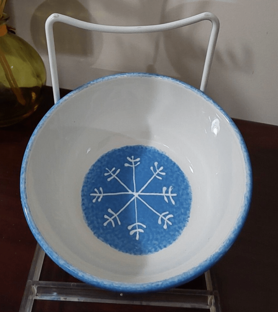 St Nicholas Square Home & Garden:Kitchen, Dining & Bar:Dinnerware & Serveware:Plates St. Nicholas Square Button Up 4 Salad Plates (8.5") & 4 Cereal Bowls (6") ~ Used