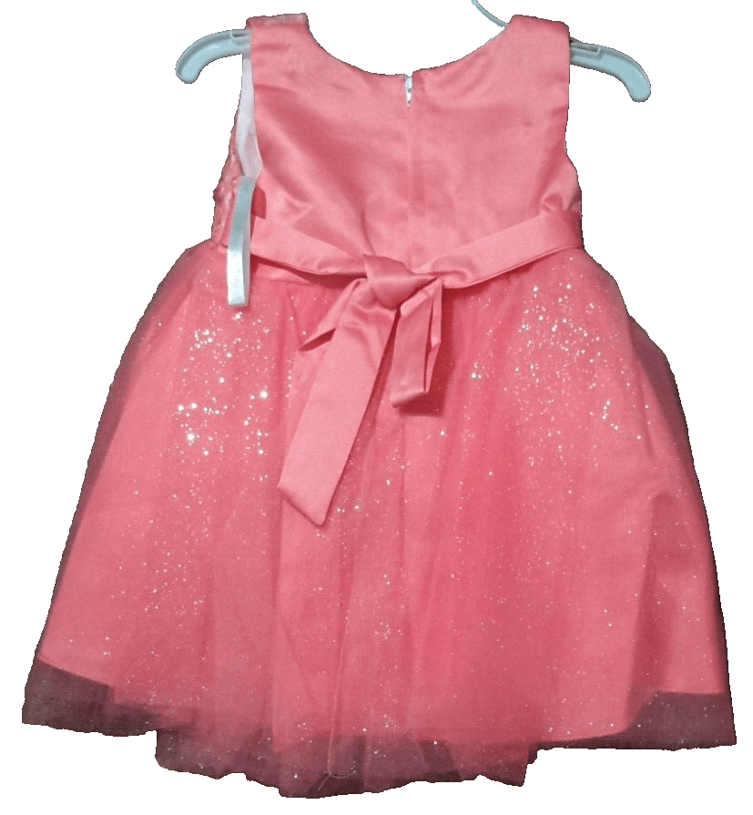 The Angels Couture Collection Clothing, Shoes & Accessories:Kids:Girls:Girls' Clothing (Sizes 4 & Up):Dresses Angels Couture Girls Coral Pink Fit & Flare Tulle Skirt Dress Size 18M  ~  NWOT