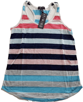 Timing Clothing, Shoes & Accessories:Women:Women's Clothing:Tops 2 X Timing Womens Racerback Tank Tees Multicolor Striped Lightweight ~ Med ~ NWT