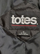 Totes Clothing, Shoes & Accessories:Women:Women's Clothing:Coats, Jackets & Vests Totes Womens Black Raincoat w/Black & White Trim Lined Polyester w/Rubber Back