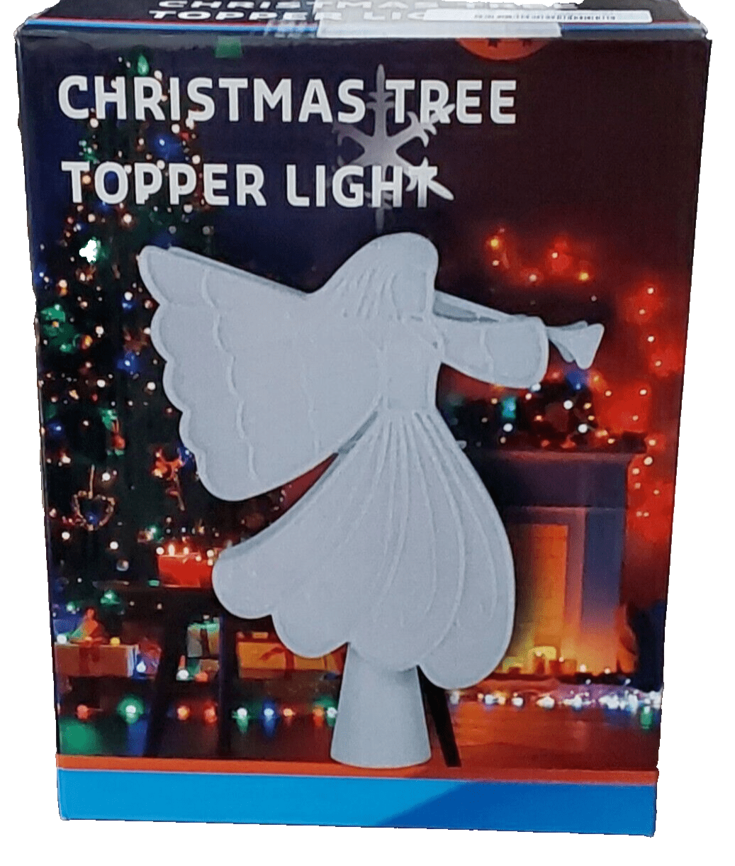 Unbranded Collectibles:Holiday & Seasonal:Tree Toppers Christmas Tree Topper  LED Projector Light - 10" Glitteren Angel 3D Gold - New