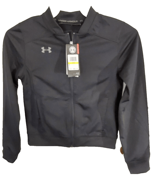 Under Armour Clothing, Shoes & Accessories:Kids:Boys:Boys' Clothing (Sizes 4 & Up):Activewear:Activewear Tops Under Armour 1314643 Boy's Black Long Sleeve Challenger Track Jacket Size YMD