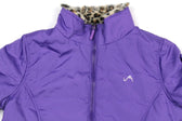 Vertical 9 Clothing, Shoes & Accessories:Kids:Girls:Girls' Clothing (Sizes 4 & Up):Outerwear Vertical 9 Girl's Reversible Faux Fur Animal Print & Purple Jacket Size XL (16)