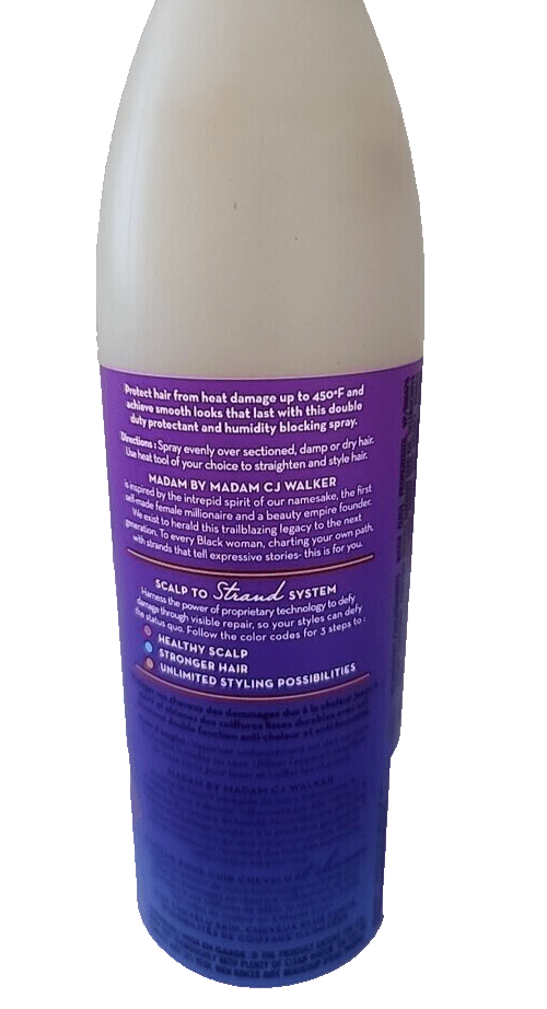 Walker Health & Beauty:Hair Care & Styling:Styling Products Madam by Madam CJ Walker Smooth & Sleek Heat Protectant Spray ~ 8 Fl oz