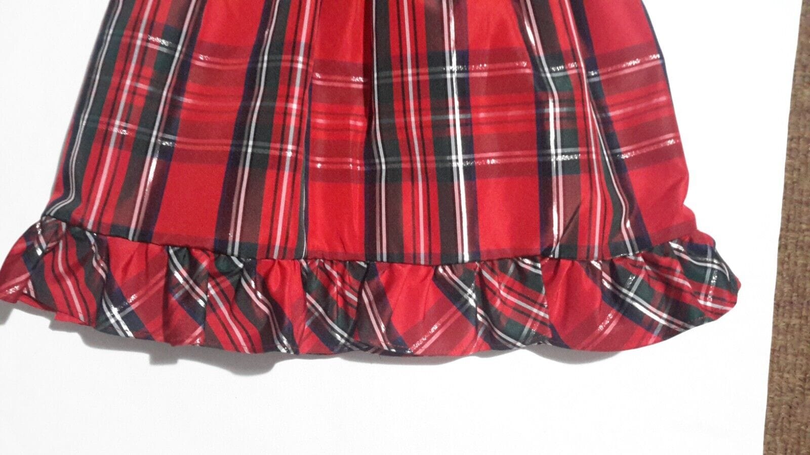 Wonder Nation Clothing, Shoes & Accessories:Baby:Baby & Toddler Clothing:Outfits & Sets Lot of  2  Wonder Nation Red Plaid & Black Velvet Top  2T/24M Dresses  ~  Used