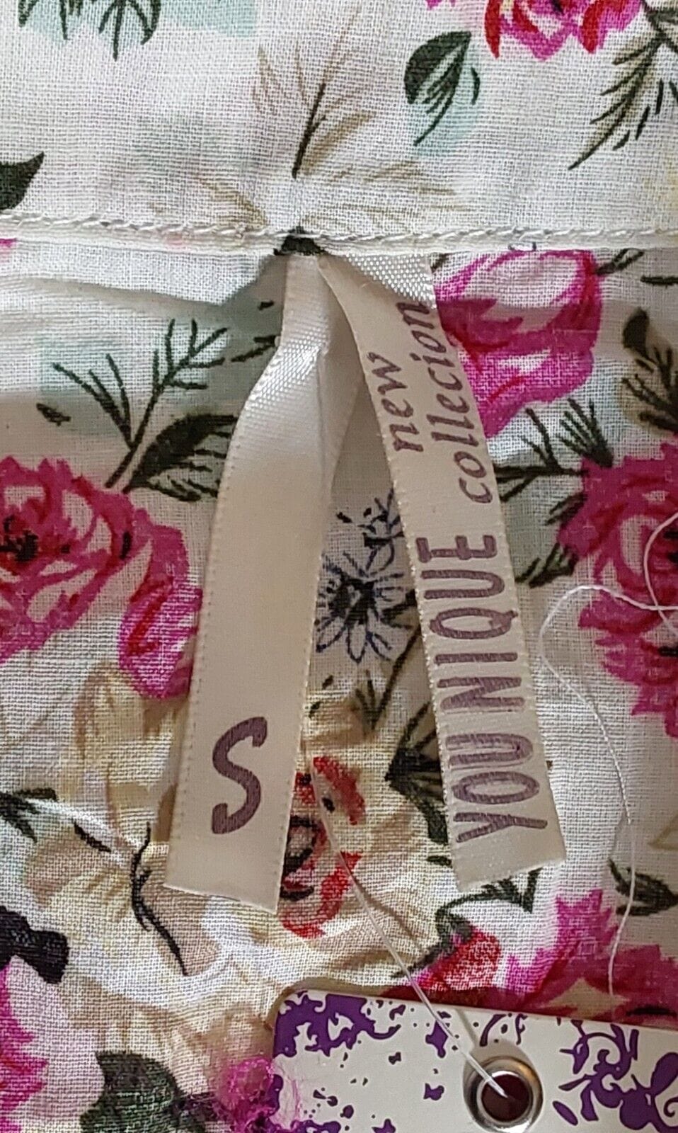 Younique; Create X5 Clothing, Shoes & Accessories:Women:Women's Clothing:Tops 2 X Small Womens Tops Younique Floral Cotton & Create X5 Purple Cotton Blend NEW