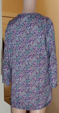 Younique; Create X5 Clothing, Shoes & Accessories:Women:Women's Clothing:Tops 2 X Womens Cotton Blend Tops Younique Floral & Create X5 Solid Purple ~ XL~ NEW