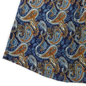 A. Jesdani Clothing, Shoes & Accessories:Women:Women's Clothing:Tops A. Jesdani Blue Brown Paisley Print Short Sleeve Henley Style Knit Top Womens 2X