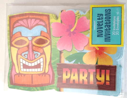 Amscan Home & Garden:Greeting Cards & Party Supply:Greeting Cards & Invitations Amscan Tropical Tiki Luau Party Novelty Invitations & Envelopes 20 Ct. Ea  ~ New