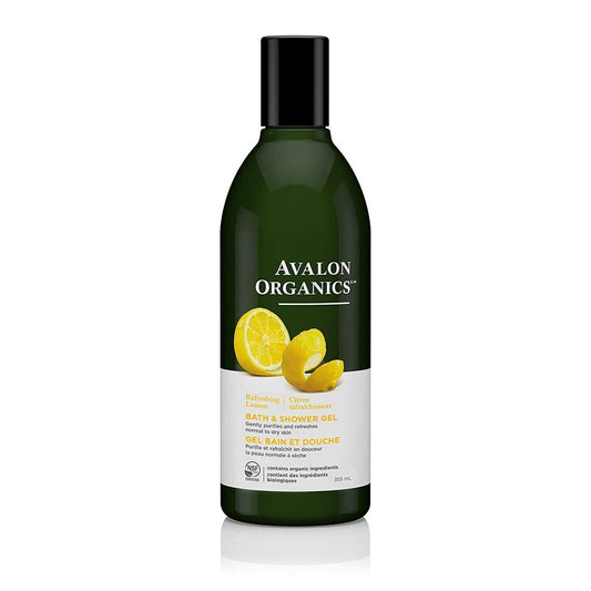 Avalon Organics Health & Beauty:Bath & Body:Body Washes & Shower Gels Avalon Organics Sulfate Free Refreshing Lemon Bath & Shower Gel~12 fl oz~ 355 ml