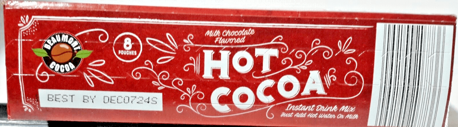 Beaumont Home & Garden:Food & Beverages:Other Food & Beverages Beaumont Milk Chocolate Flavored Hot Cocoa Instant Mix ~ 8 - 1.38 oz Envelopes