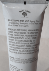 Bolero Health & Beauty:Hair Care & Styling:Shampoos & Conditioners Deep Cleansing 2-in-1 Conditioning Shampoo Tea Tree + Charcoal + Honey 10.20 oz