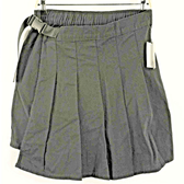 BP Clothing, Shoes & Accessories:Women:Women's Clothing:Skirts BP Pleated Cotton Twill Skirt Belted Elastic Wrap Front Mini Skirt ~ Size L~NWT