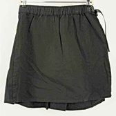 BP Clothing, Shoes & Accessories:Women:Women's Clothing:Skirts BP Pleated Cotton Twill Skirt Belted Elastic Wrap Front Mini Skirt ~ Size L~NWT