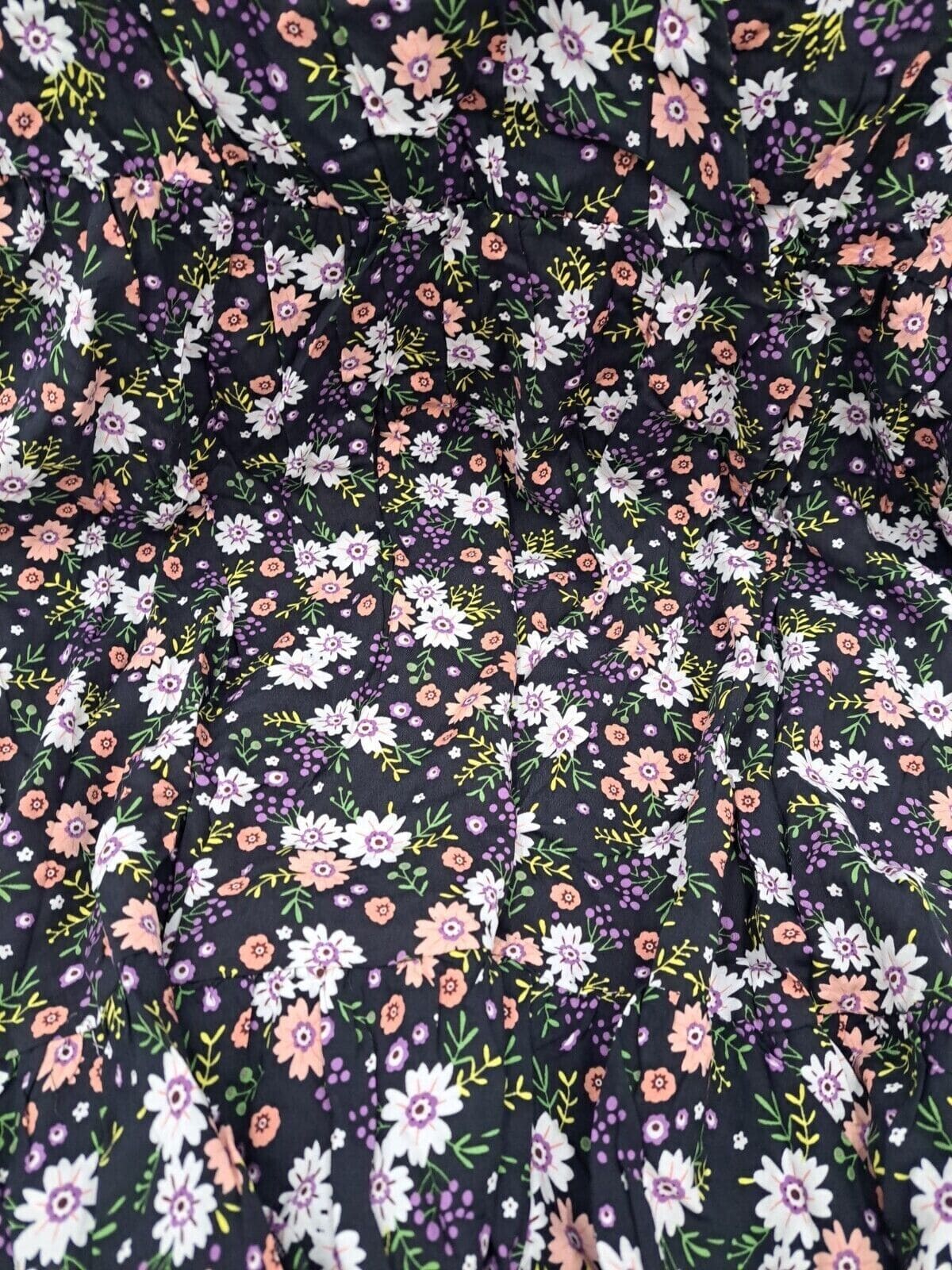 Celkuser Clothing, Shoes & Accessories:Women:Women's Clothing:Dresses Celkuser Womens Summer Printed Floral Mini Dress Puff Sleeve V Neck ~ SZ 16 ~NWT