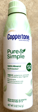 Coppertone Health & Beauty:Sun Protection & Tanning:Sunscreen Coppertone Pure and Simple 100% Mineral Sun Protection SPF 50 - 5 oz ~ New ~