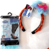 Costumes USA Clothing, Shoes & Accessories:Specialty:Costumes, Reenactment, Theater:Costumes:Girls Disney Frozen Anna Footless Tights & Anna Braided Headband ~ Size 4-6 ~ NWT