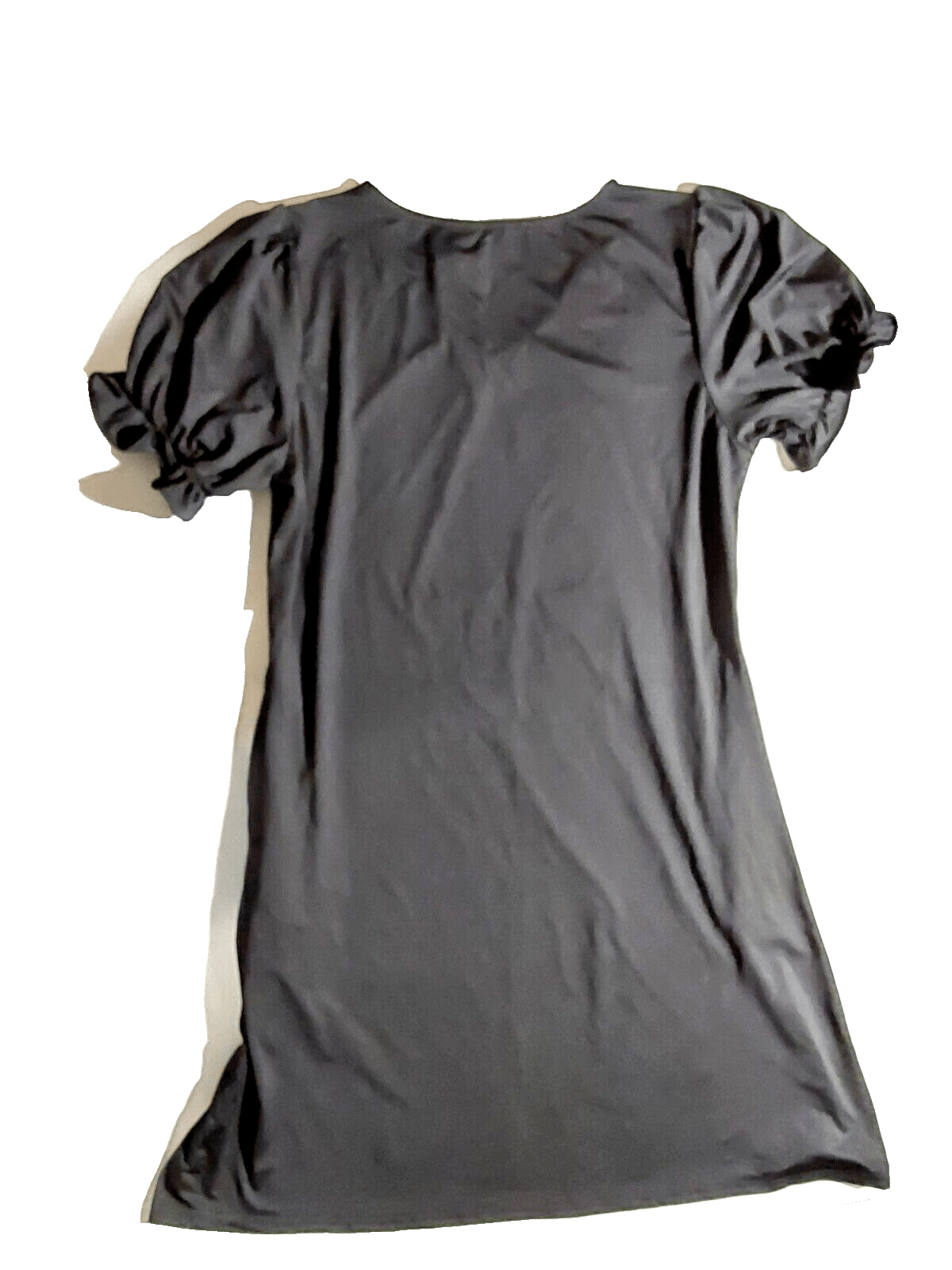 Fantaslook Clothing, Shoes & Accessories:Women:Women's Clothing:Dresses Fantaslook Women's Polyester Puff Short Sleeve Black V-Neck Dress ~ Small ~ NWT