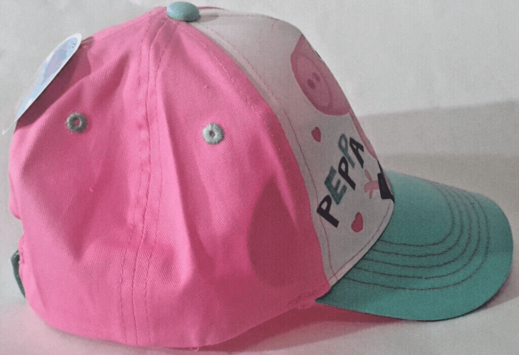 Hasbro Clothing, Shoes & Accessories:Kids:Girls:Girls' Accessories:Hats Hasbro Peppa Pig Kid's/Youth Baseball Hat~Adjustable Back~ Pink/White/Aqua ~ NWT