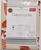 Huntington Home Home & Garden:Kitchen, Dining & Bar:Linens & Textiles:Tablecloths Huntington Vinyl Fall Tablecloth Oblong, Acorns & Autumn Leaves ~ 60