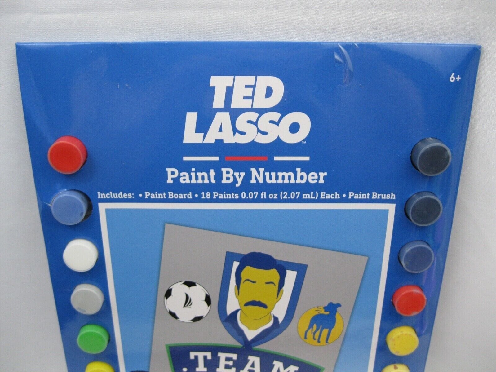 Innovative Designs Crafts:Art Supplies:Painting Supplies:Paint by Numbers Kits Ted Team Lasso ~ Paint by Number Art Set ~ Paint Board ~ Paints ~ Paint Brush