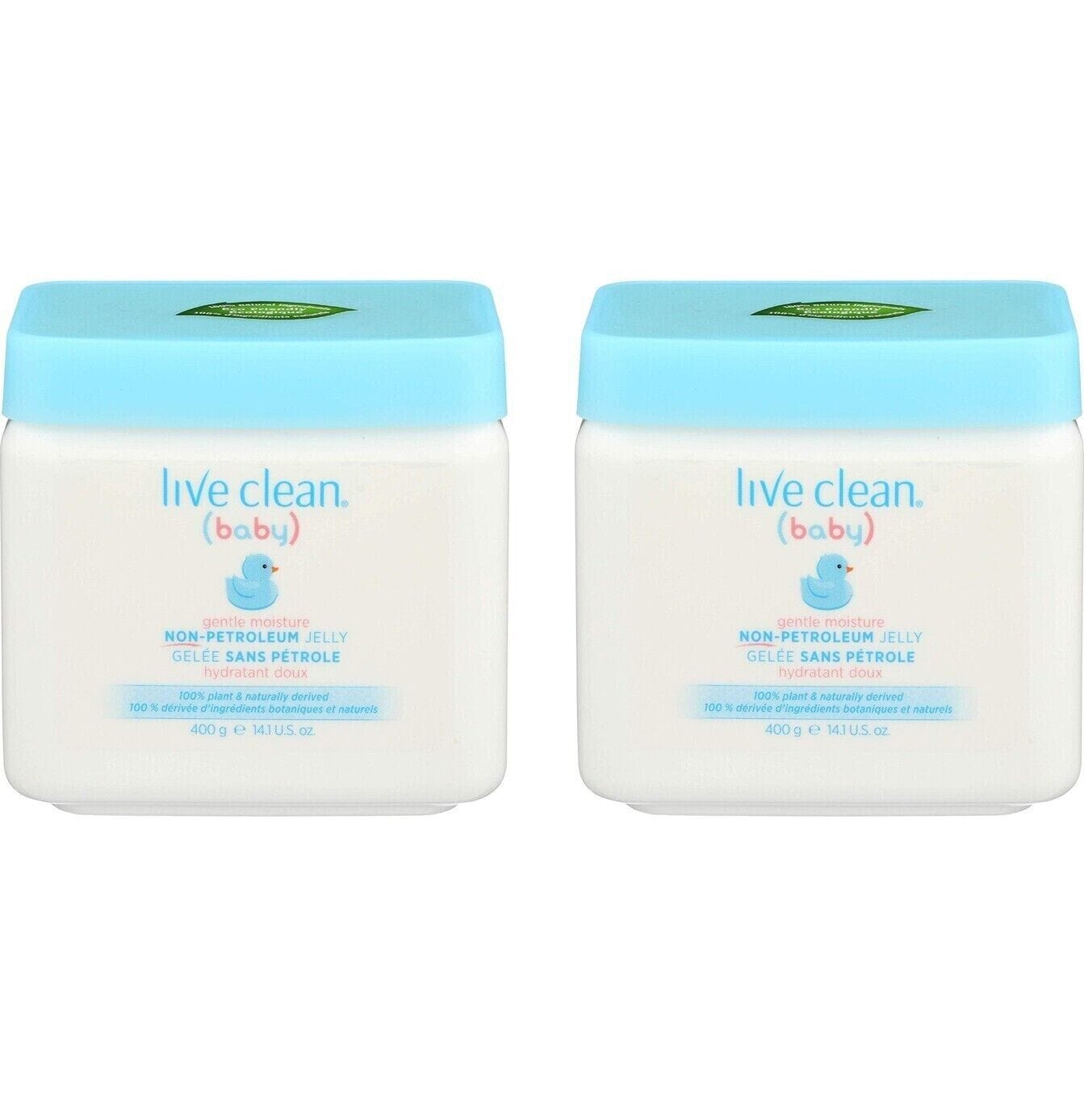 Live clean Baby:Bathing & Grooming:Skin Care 2-Pack ~ Live Clean Baby ~ Gentle Moisture Non-Petroleum Jelly ~ 14.1 oz / 400g