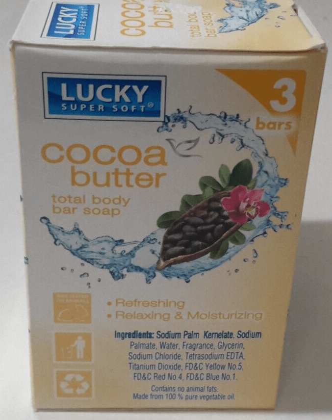 Lucky Brand Health & Beauty:Bath & Body:Body Soaps 2 x 3-Pack Lucky Super Soft Cocoa Butter Total Body Bar Soaps ~ 3.2 oz Each