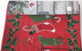 Middleton Home Home & Garden:Kitchen, Dining & Bar:Linens & Textiles:Table Runners Red Christmas Tapestry Table Runner w/Christmas Stockings Lined ~ 13