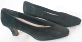 Mootsies Tootsies Clothing, Shoes & Accessories:Women:Women's Shoes:Heels MOOTSIES TOOTSIES Womens Dark Green Suede Heels Leather Upper ~ Size 10M ~ Used