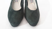 Mootsies Tootsies Clothing, Shoes & Accessories:Women:Women's Shoes:Heels MOOTSIES TOOTSIES Womens Dark Green Suede Heels Leather Upper ~ Size 10M ~ Used