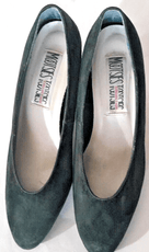 Mootsies Tootsies Clothing, Shoes & Accessories:Women:Women's Shoes:Heels MOOTSIES TOOTSIES Womens Dark Green Suede Heels Leather Upper ~ Size 10M ~ Used