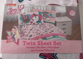 Nickelodeon Home & Garden:Kids & Teens at Home:Bedding:Sheets Nickelodeon JOJO SIWA Live Your DREAM ~ Pink ~ Sheet Set ~ UNICORNS - TWIN ~ New