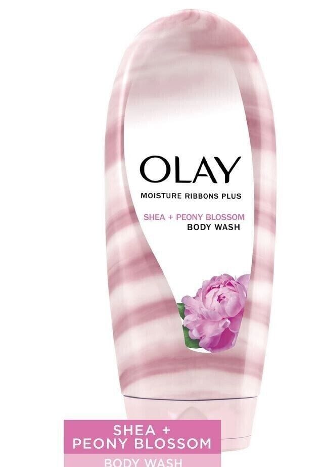 Olay Health & Beauty:Bath & Body:Body Washes & Shower Gels Olay Moisture Ribbons Shea + Notes of Peony Blossom Body Wash, 18 fl oz