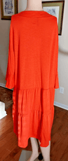 QINCAO Clothing, Shoes & Accessories:Women:Women's Clothing:Dresses QINCAO Womens Size XL Loose Tiered Babydoll Ruffled Sleeve Dress ~ Red ~  NWT