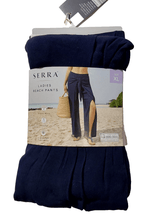 Serra Clothing, Shoes & Accessories:Women:Women's Clothing:Pants Serra Ladies Rayon Blend Beach Pants, Cover-up ~ Wide Leg ~ Size XL~ Navy ~ NWT